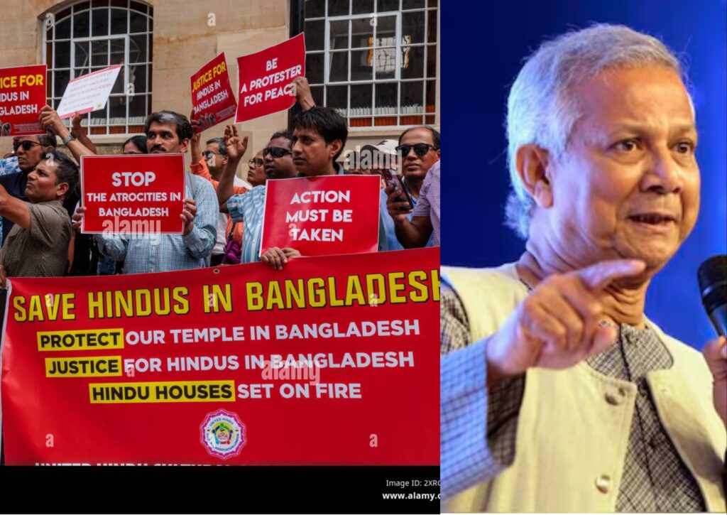 attack on hindu yunus denial